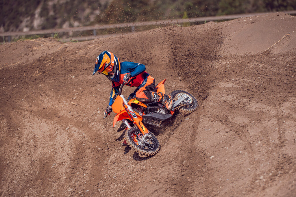 2025 KTM SX-E 5 at MX track