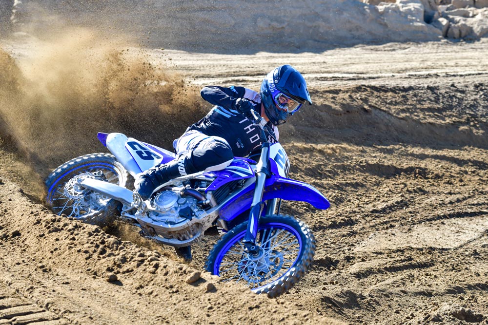 2025 Yamaha YZ450F action 2025 Yamaha YZ450F action