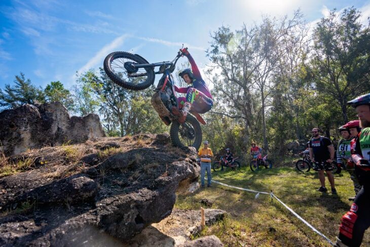 Toby Martyn at 2024 NATC MotoTrials. Photo Stephanie Vetterly