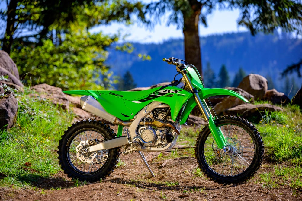 2025 Kawasaki KX250X parked 2025 Kawasaki KX250X parked