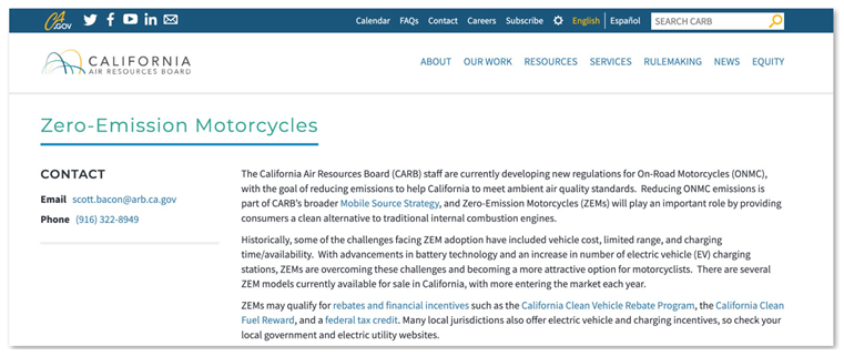 Proposed California Emissions Regulations