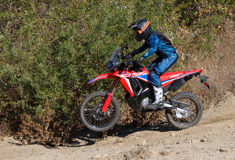 2024 Honda CRF300L Rally action 2024 Honda CRF300L Rally action