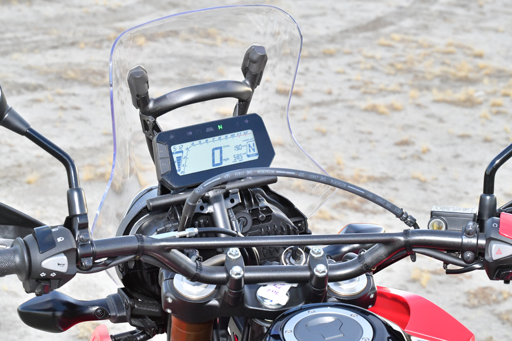 2024 Honda CRF300L Rally cockpit 2024 Honda CRF300L Rally cockpit