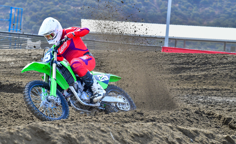 2025 Kawasaki KX250 action 2025 Kawasaki KX250 action