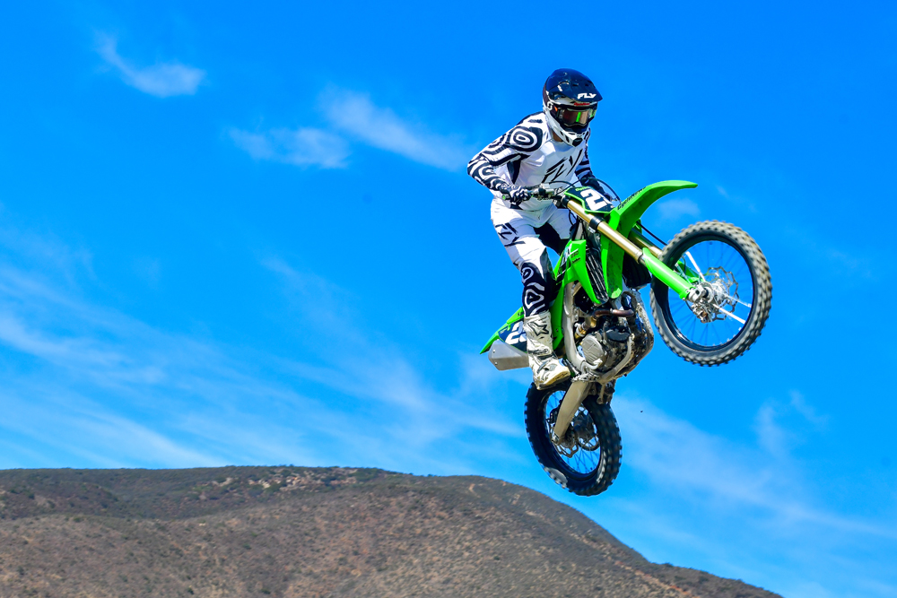 2025 Kawasaki KX250 action 2025 Kawasaki KX250 action