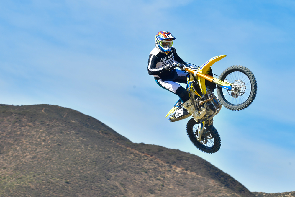 2025 Suzuki RM-Z250 action 2025 Suzuki RM-Z250 action
