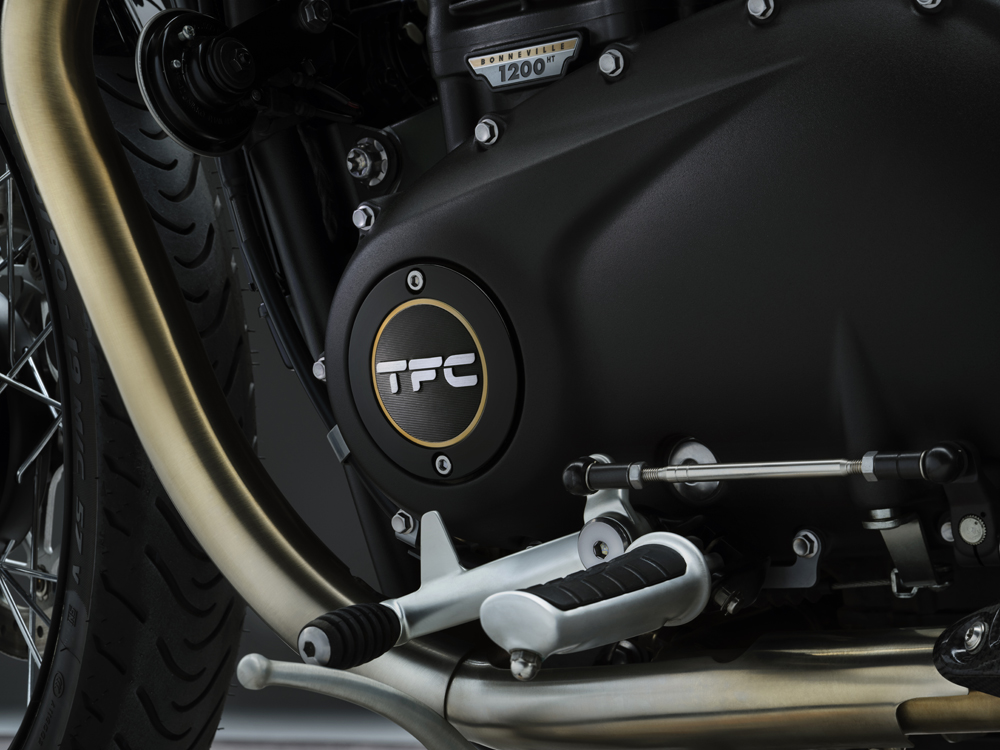 2025 Triumph Bonneville Bobber TFC closeup