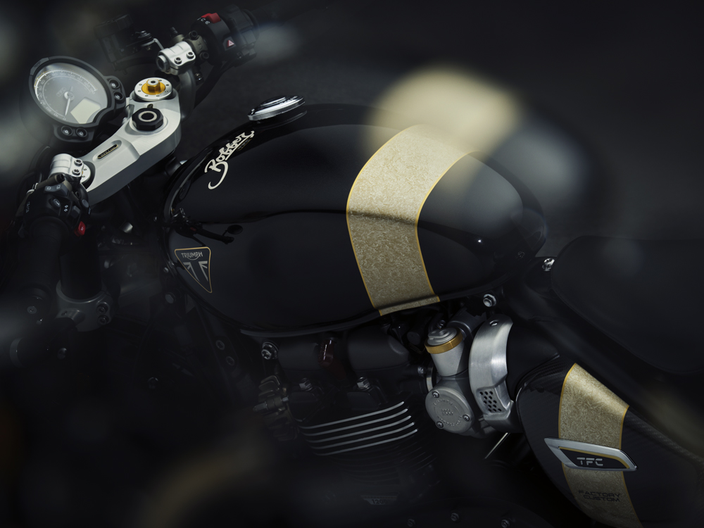 2025 Triumph Bonneville Bobber TFC fuel tank
