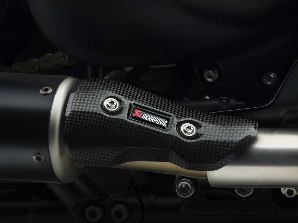 2025 Triumph Bonneville Bobber TFC exhaust heat shield