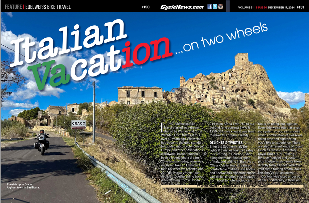 Cycle News Magazine Edelweiss motorcycle tour feature Cycle News Magazine Edelweiss motorcycle tour feature