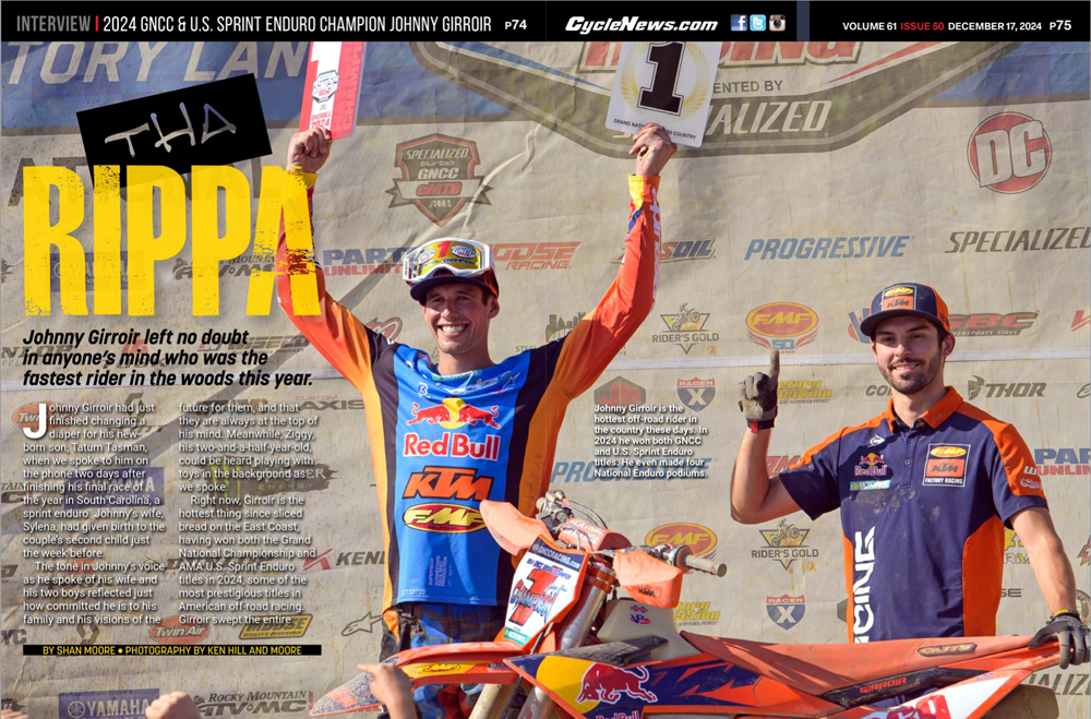 Cycle News Magazine Johnny Girroir Interview