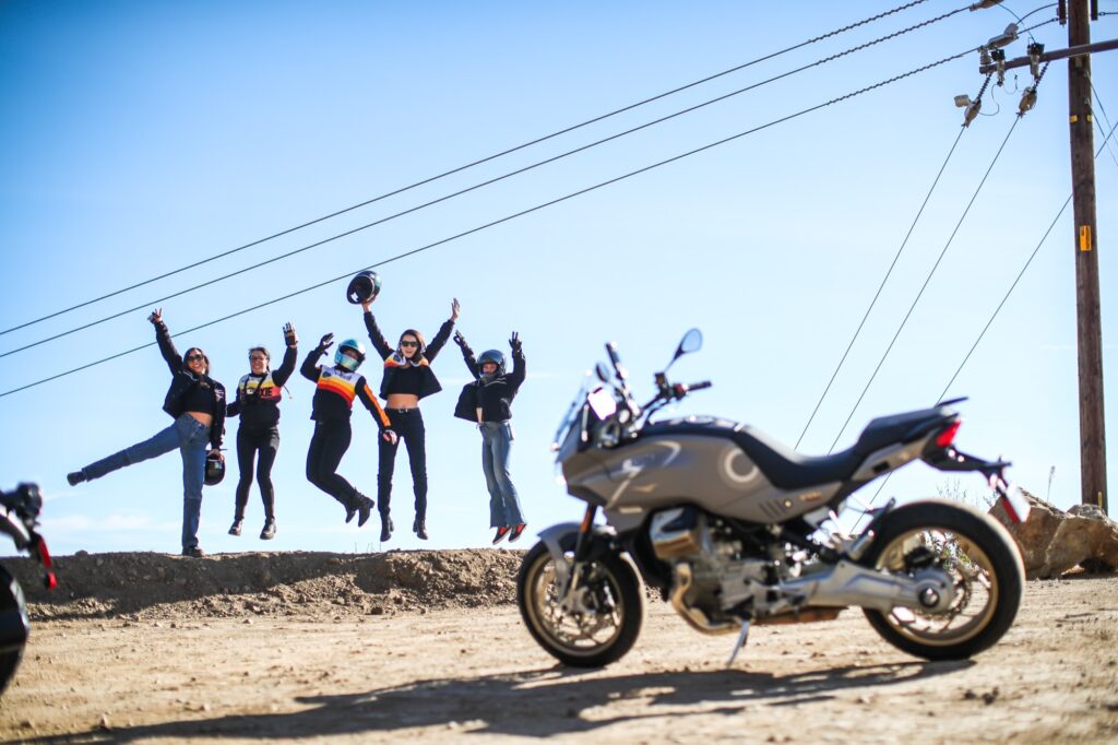 Moto Guzzi and France's Eudoxie Partner for a SoCal Split Chain event