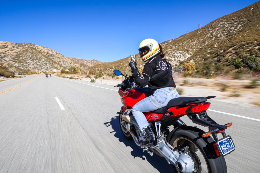 Moto Guzzi and France's Eudoxie Partner for a SoCal Split Chain event