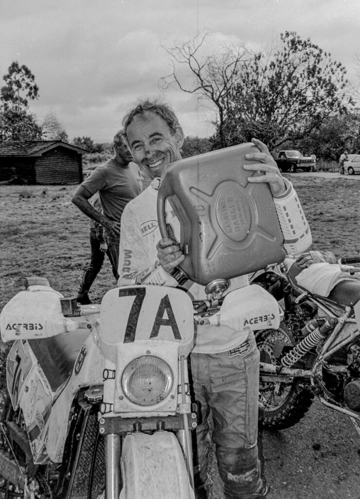 Malcolm Smith at the Mauna Kea 200 Enduro in 1986