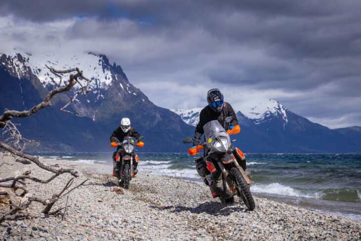 Patagonia 2024 Adventure riding on KTM 790 motorcycles
