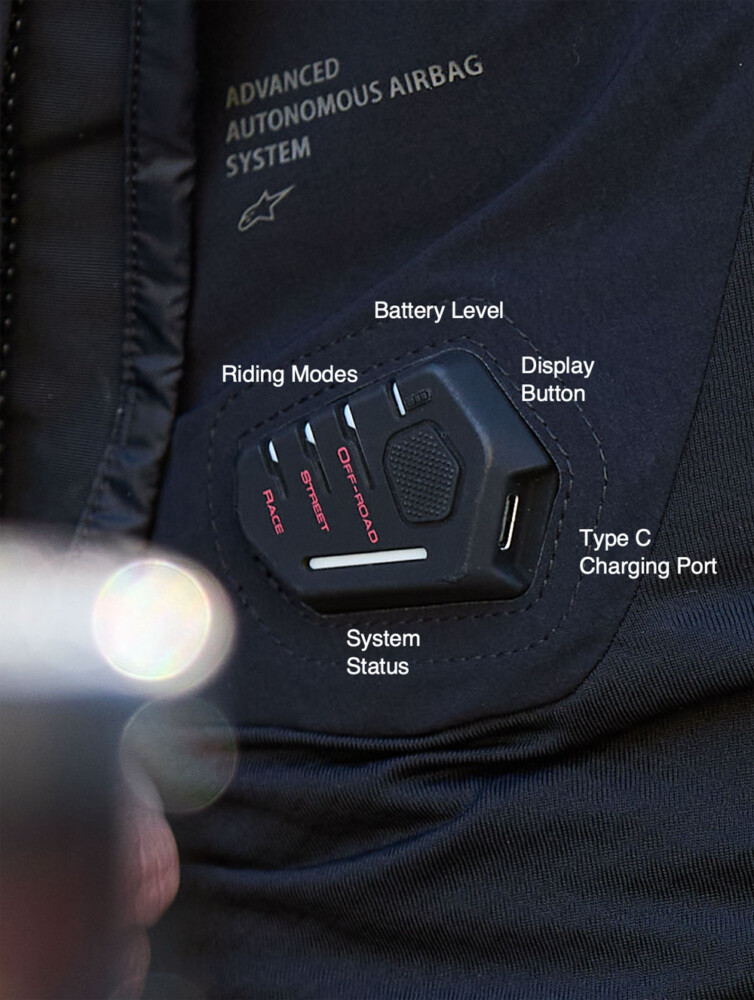 Alpinestars Tech-Air 5 Plasma Airbag LED Display