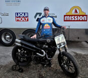 American Flat Track racer Brandon Robinson JCS Racing
