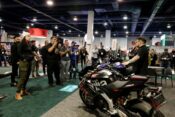 Aprilia booth at AIMExpo