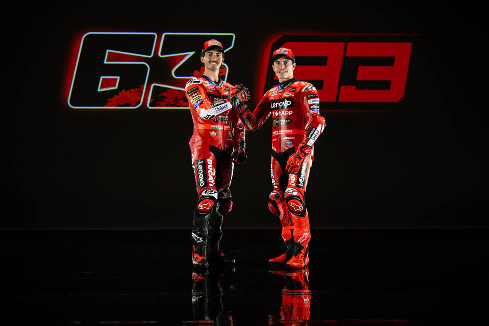 Bagnaia - Marquez 2025 Ducati Lenovo Team