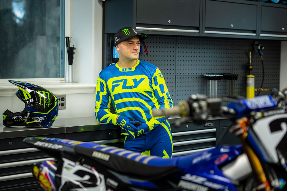 Cooper Webb wearing Fly Racing Lite LE Lancer Racewear
