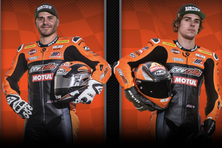 Hayden Gillim and Rocco Landers RevZilla/Motul/Vance & Hines H-D Team