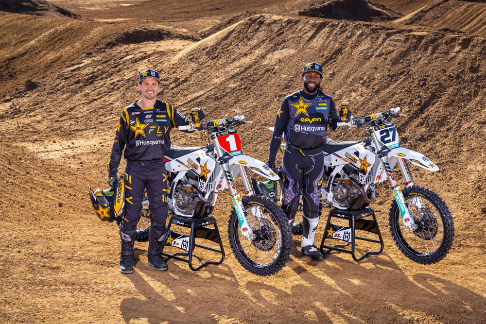 RJ Hampshire and Malcolm Stewart Husqvarna ProTaper Photo by Simon Cudby