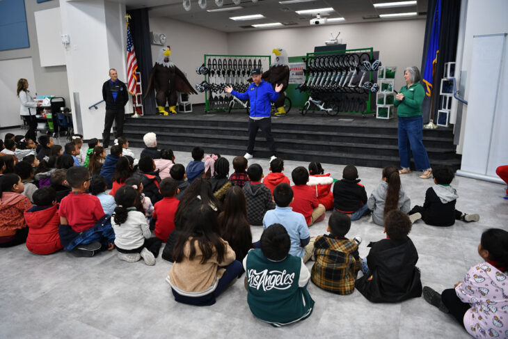 Ryan Villopoto with All Kids Bike program