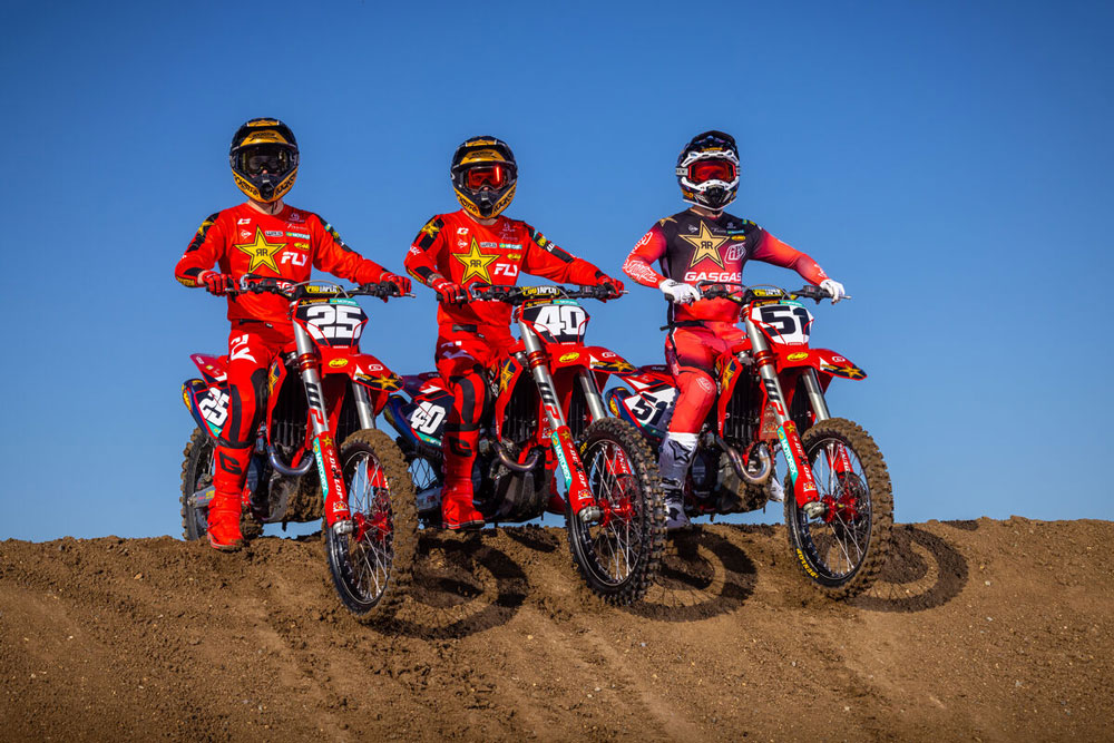 Ryder Difrancesco (25), Casey Cochran (40), Justin Barcia (51). ProTaper. Photo by Simon Cudby