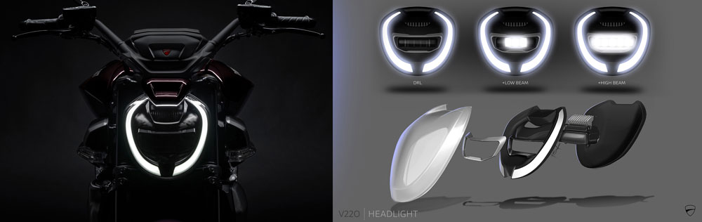 2025 Ducati XDiavel V4 headlight
