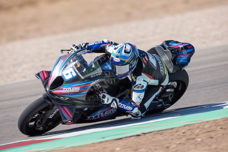 Cameron Beaubier at MotoAmerica preseason test in Arizona