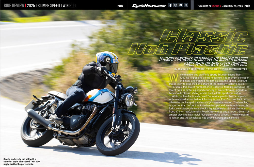 Cycle News Magazine 2025 Triumph Speed Twin 900 Review Cycle News Magazine 2025 Triumph Speed Twin 900 Review