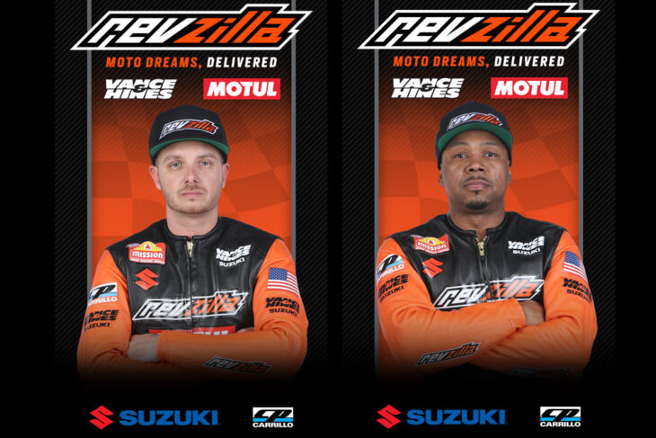 Gaige Herrera and Richard Gadson RevZilla/Motul/Vance & Hines Suzuki Team