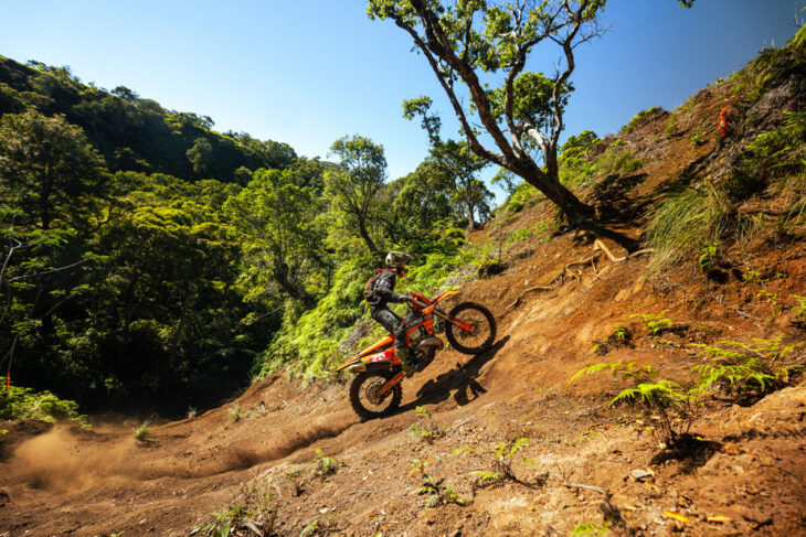 Kawelo Huddy at 2025 Ultimate Hawaiian Hard Enduro. Photo: Ryan McCasland