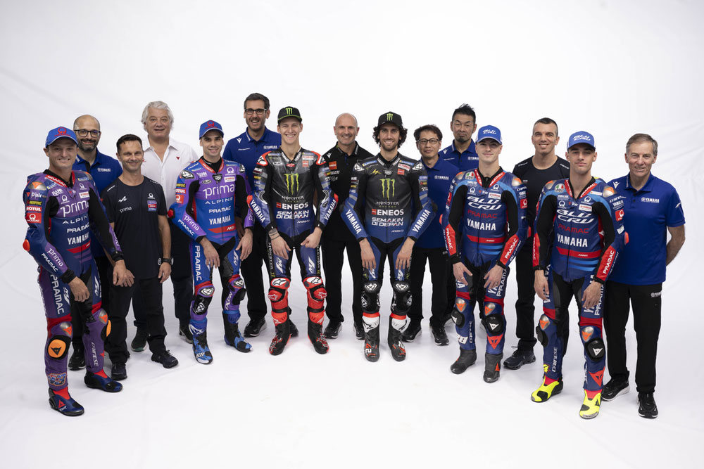 Monster Energy Yamaha MotoGP team Fabio Quartararo and Alex Rins Monster Energy Yamaha MotoGP team Fabio Quartararo and Alex Rins
