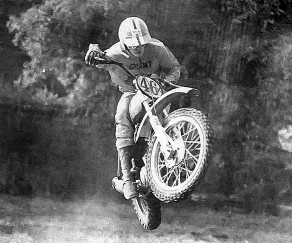 AJS motocrosser Doug Grant
