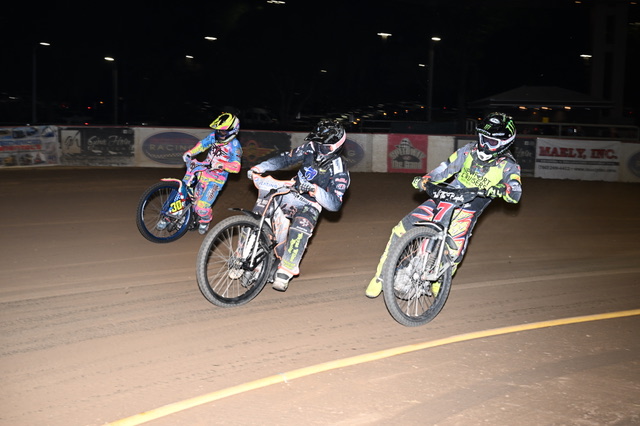 Almon, Lightcap, Novratil at March 2025 Industry Speedway