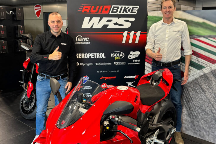 Nicolas Zavolini and Giovanni Baggi of Aviobike WRS Team