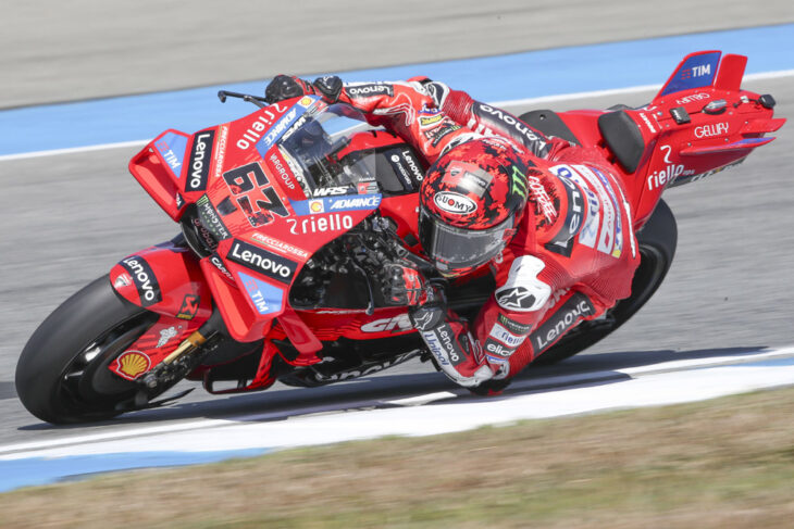 Francesco Pecco Bagnaia riding Ducati GP25