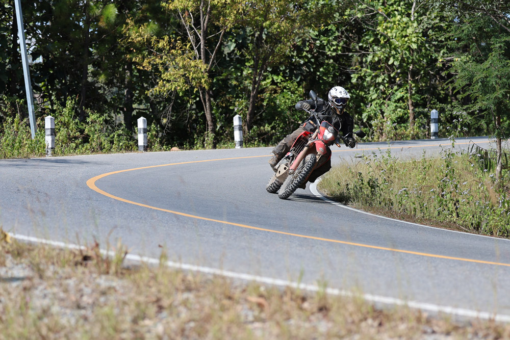 Honda CRF300L rider at Thailand Moto Tours Honda CRF300L rider at Thailand Moto Tours