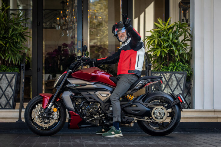 Chef Massimo Bottura and Ducati XDiavel V4