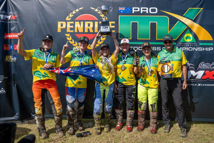 Team Australia at 2025 FIM Oceania Women’s MX Cup