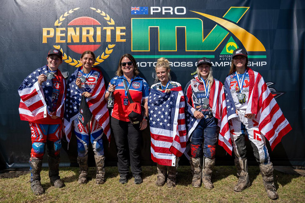 Team USA at 2025 FIM Oceania Women’s MX Cup