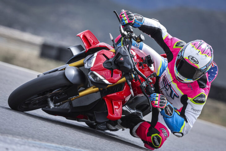2025 Ducati Streetfighter V4 S action