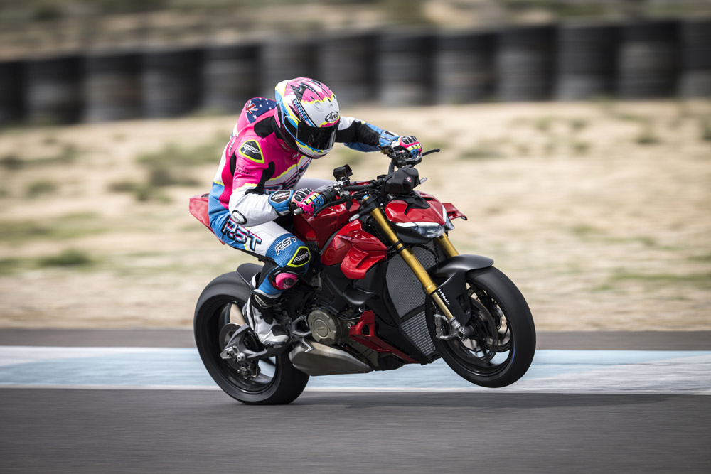 2025 Ducati Streetfighter V4 S on Andalusia track