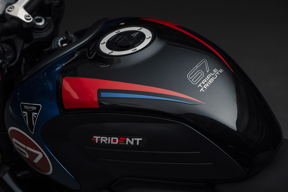 2026 Triumph Trident Triple Tribute SE fuel tank
