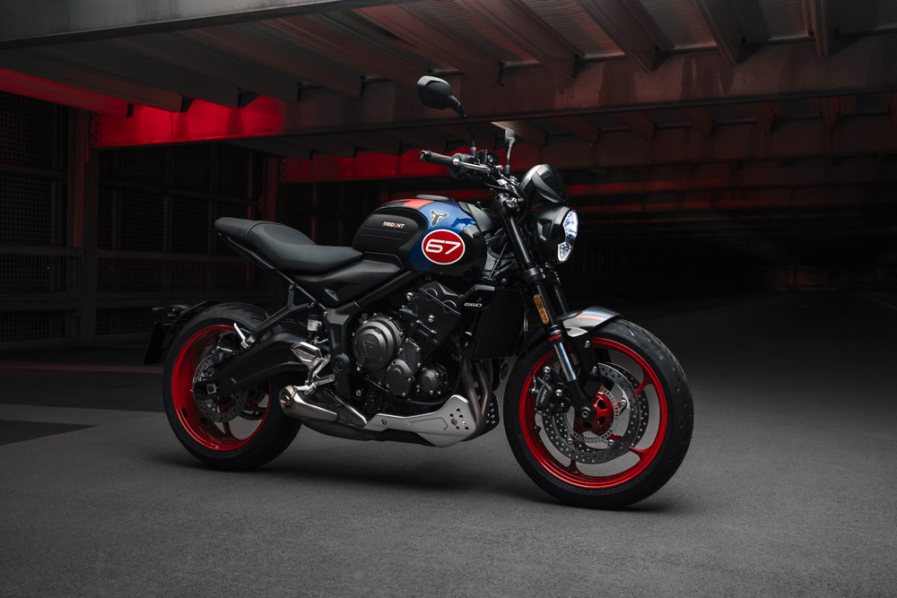 2026 Triumph Trident Triple Tribute SE right side