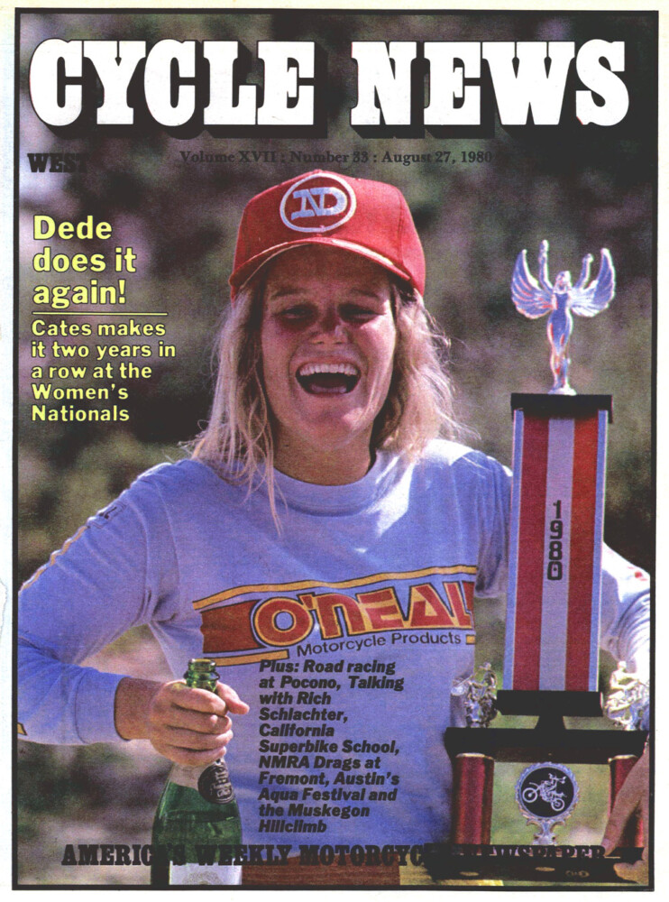 Cycle News Magazine Archives Column DeDe Cates