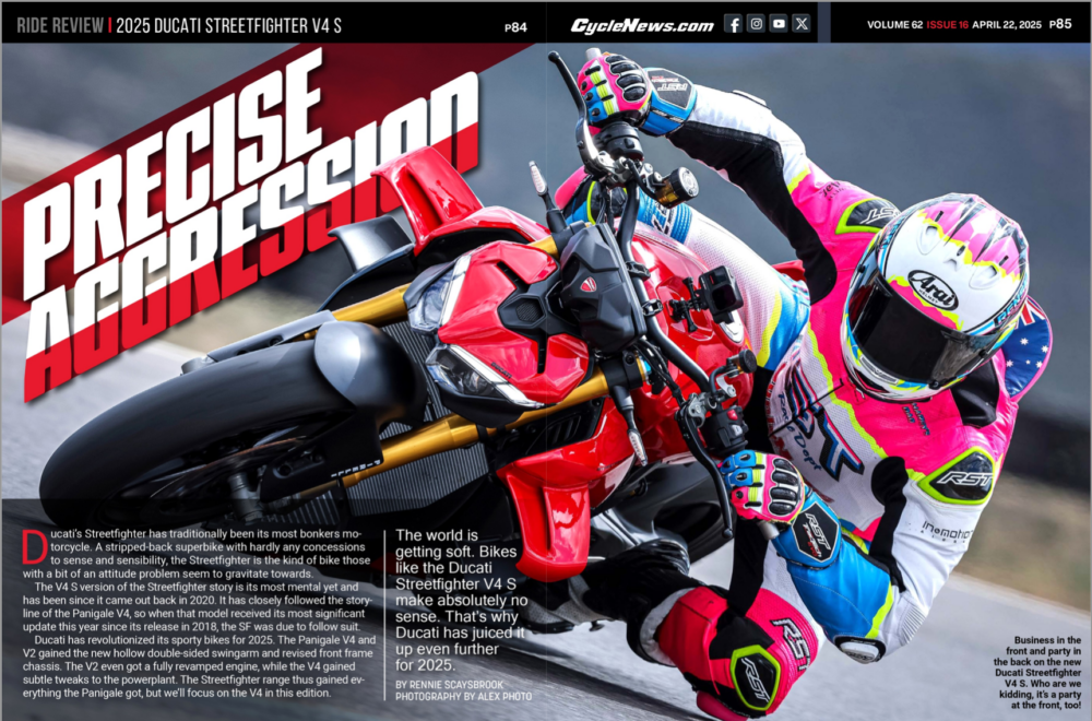 Cycle News Magazine 2025 Ducati Streetfighter V4 S Review