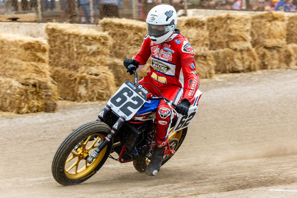 Dan Bromley at Ventura Raceway in 2024. Photo American Flat Track-Tim Lester