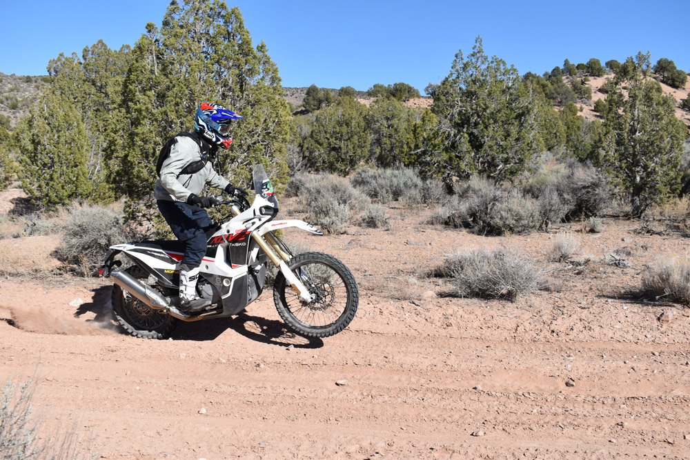 2025 Kove 450 Rally action
